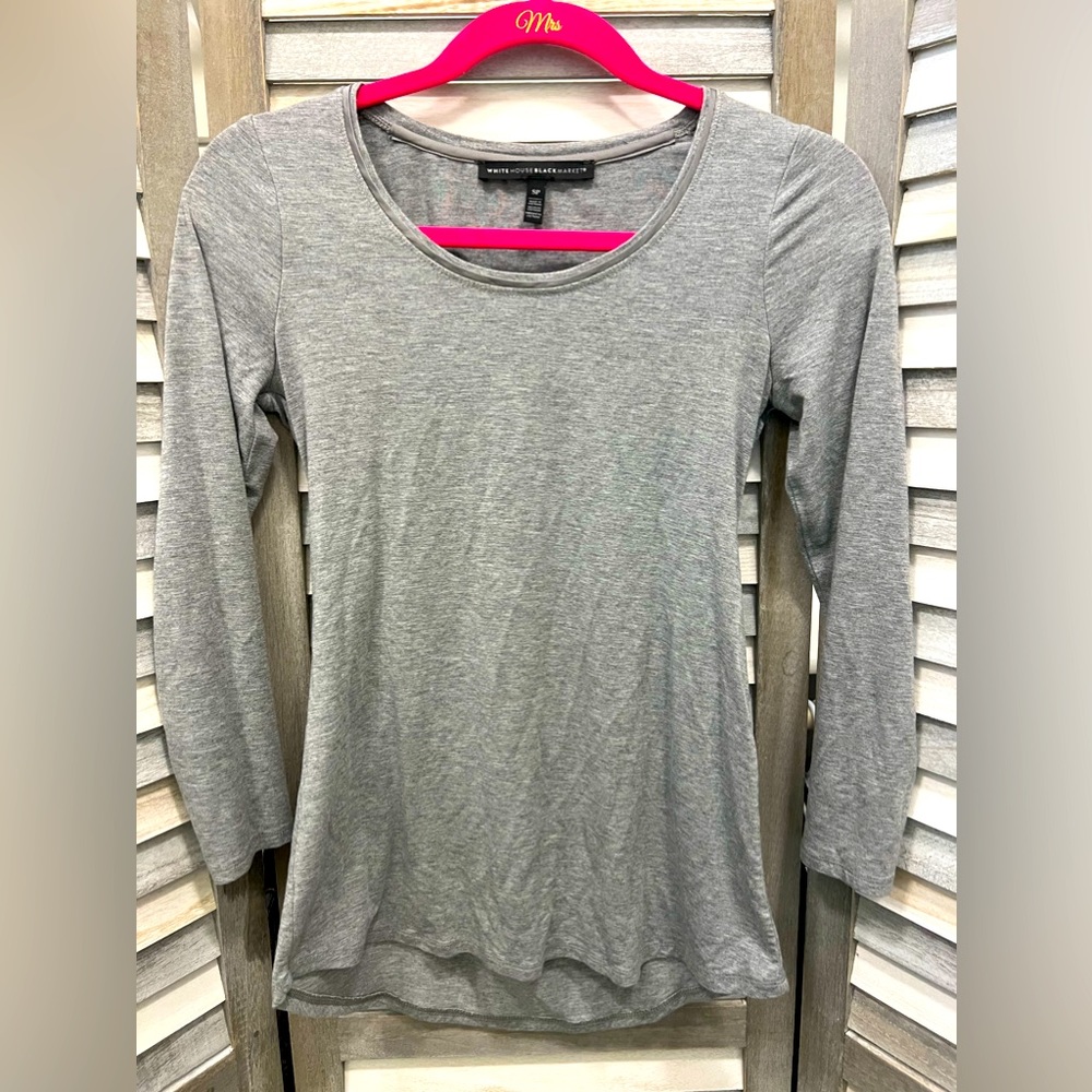 WHBM long sleeve top crewneck Small Petite